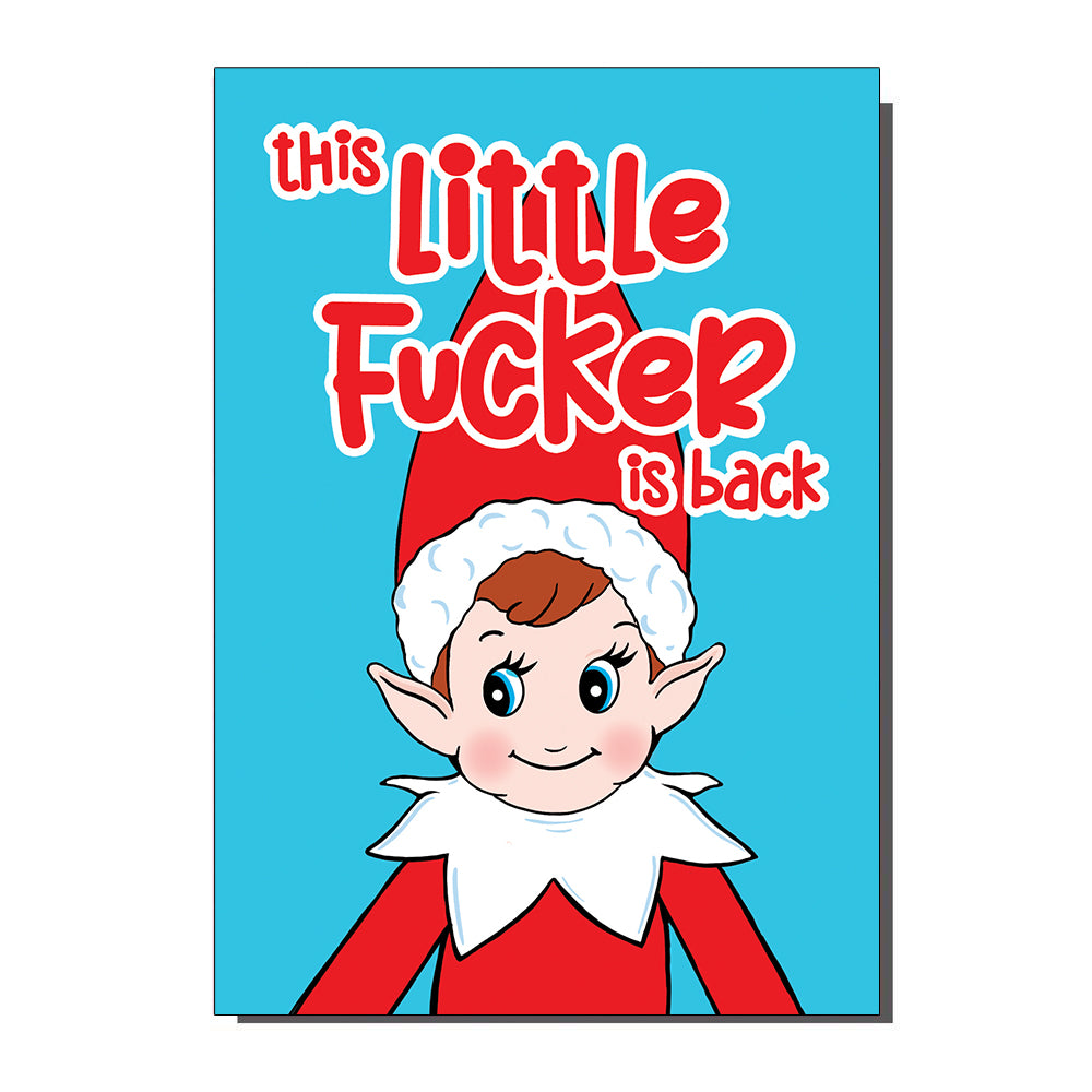 Elf Little Fucker Christmas Card