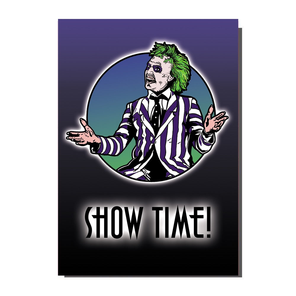 Show Time Beetlejuice Greetings Card