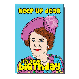 Keeping Up Appearances The Bucket Woman Birthday Card