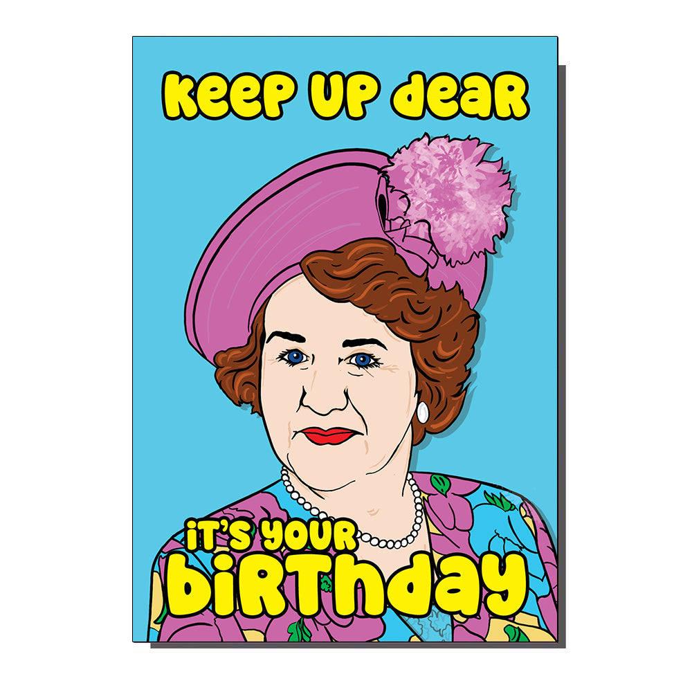 Keeping Up Appearances The Bucket Woman Birthday Card