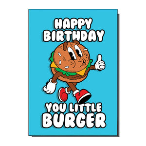 Happy Birthday You Little Burger Greetings Card