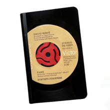 Load image into Gallery viewer, David Bowie Fame Recycled Vinyl Record Pocket Notebook
