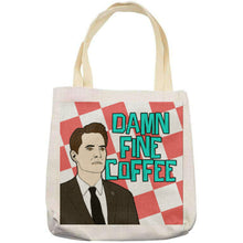 Load image into Gallery viewer, Damn Fine Coffee Twin Peaks Inspired Tote Bag
