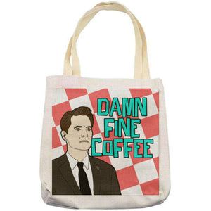 Damn Fine Coffee Twin Peaks Inspired Tote Bag