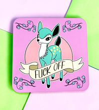 Load image into Gallery viewer, Fuck Off Bambi Drinks Coaster
