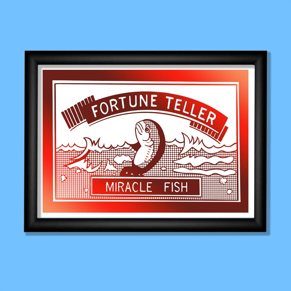 Fortune Teller Miracle Fish Red Foil Print