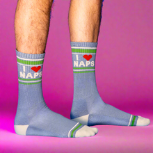 Load image into Gallery viewer, I ❤️ Naps Unisex Ribbed Socks
