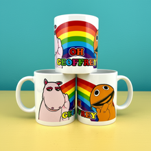 Load image into Gallery viewer, Oh Geoffrey Rainbow Ceramic Mug
