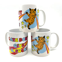Load image into Gallery viewer, Cats Don&#39;t Give A Fuck Ceramic Mug
