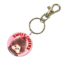 Load image into Gallery viewer, Sweet Cheeks Monkey Keyring
