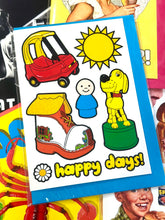 Load image into Gallery viewer, Happy Days Toy Inspired Birthday Card
