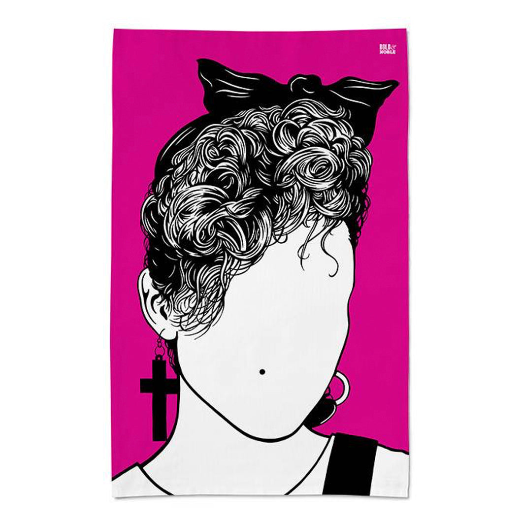 1980s Style Madonna Tea Towel