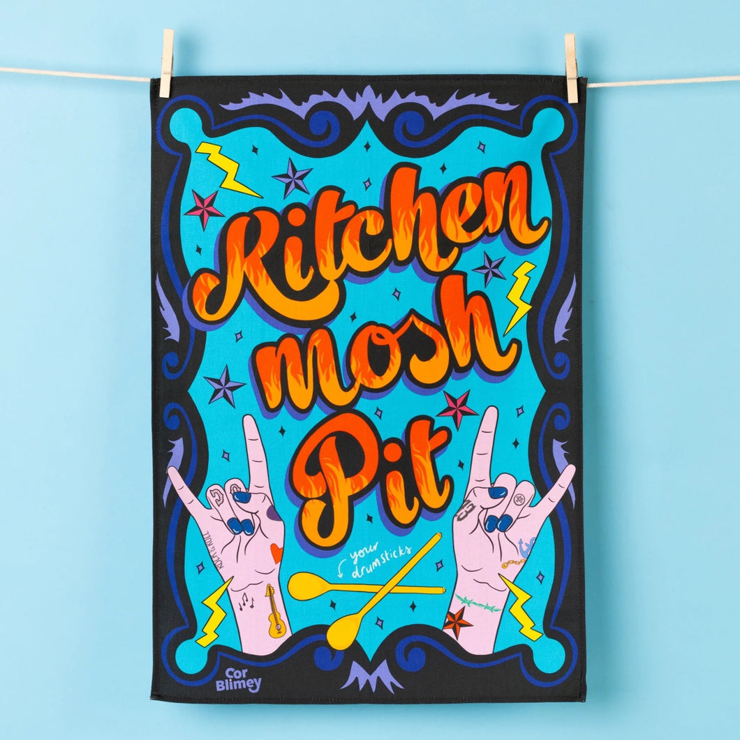 Kitchen Mosh Pit Tea Towel