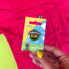 Load image into Gallery viewer, Oscar The Grouch Enamel Pin Badge

