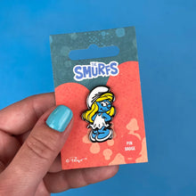 Load image into Gallery viewer, Smurfette Enamel Pin Badge

