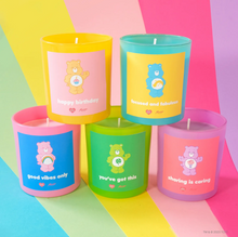 Load image into Gallery viewer, Sharing Is Caring Care Bear Watermelon, Peach &amp; LimeCandle Jar
