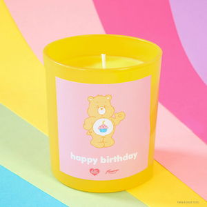 Happy Birthday Yummy Cupcake Scented Care Bear Candle Jar
