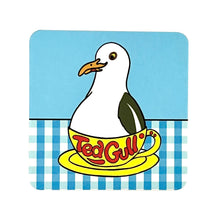 Load image into Gallery viewer, Tea Gull Seagull Drinks Coaster
