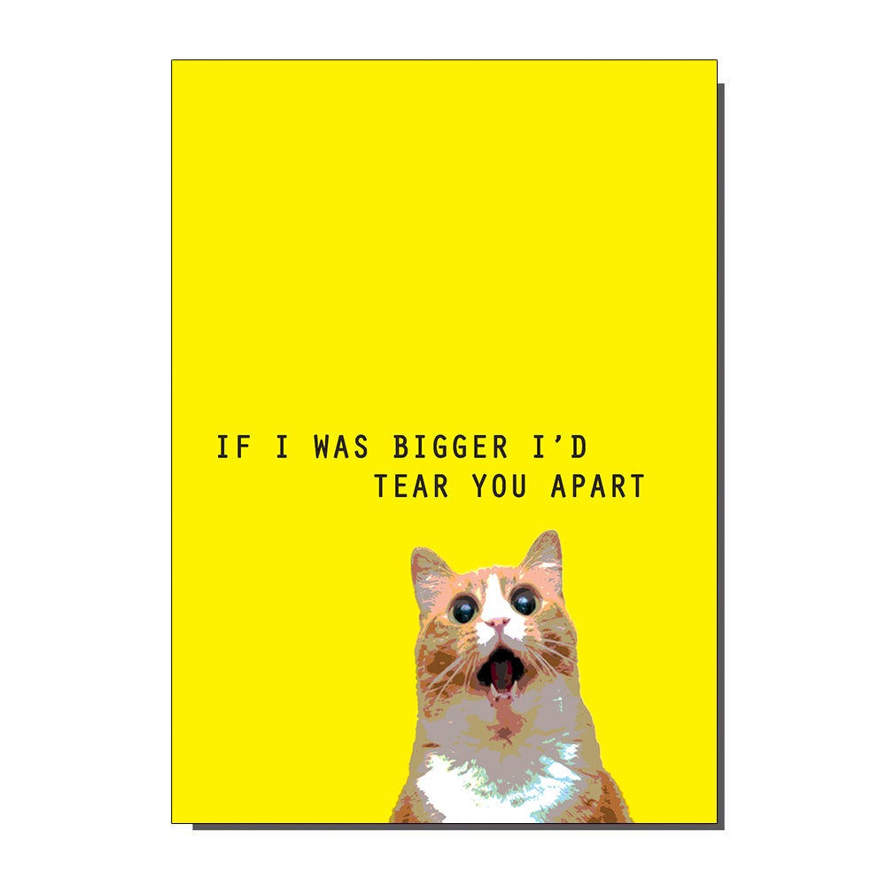 If I Was Bigger Cat Inspired Greetings Card