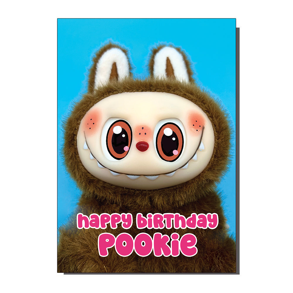 Happy Birthday Pookie Lafufu Inspired Greetings Card