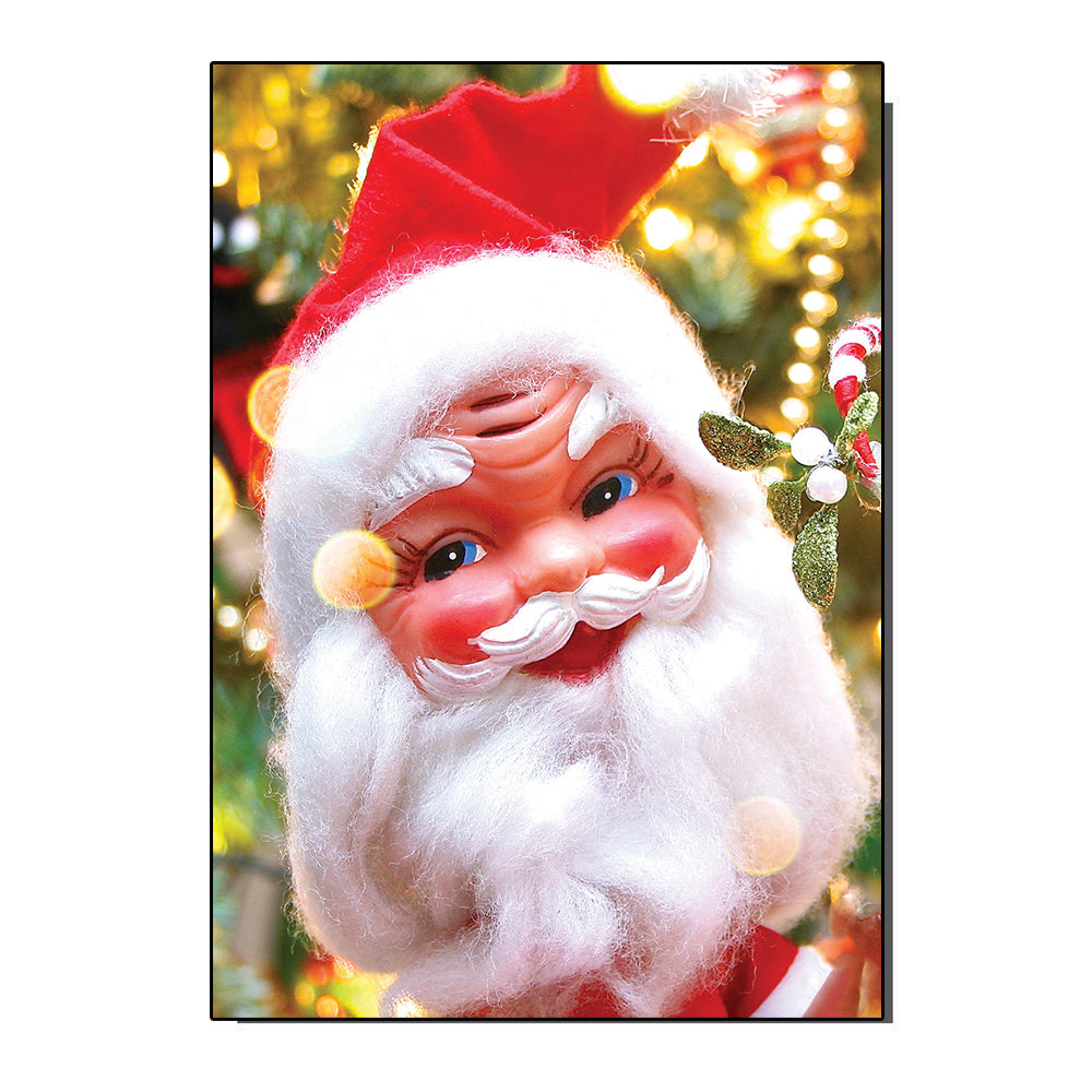 Kitsch Santa Christmas Card