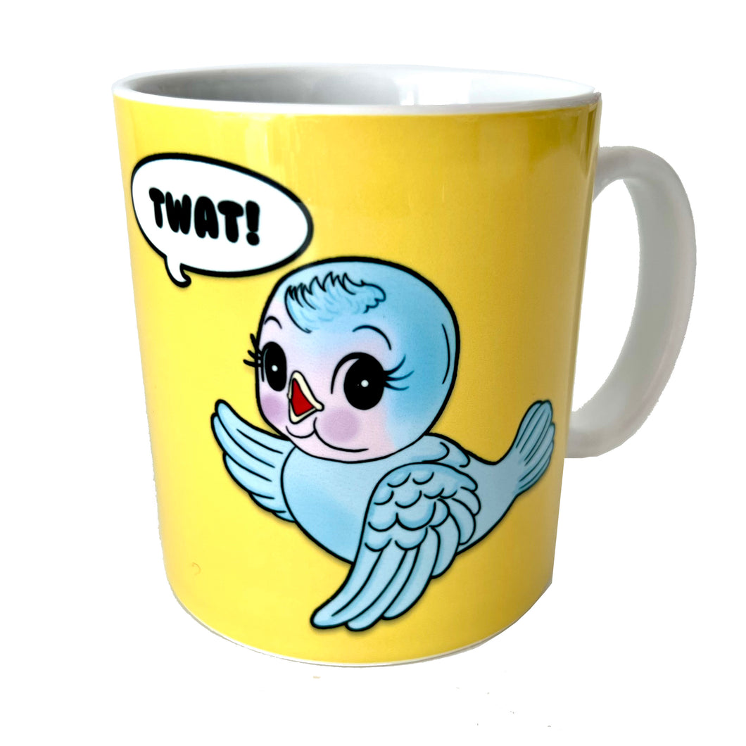 Twat Kitsch Bluebird Ceramic Mug