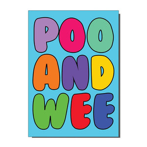 Poo And Wee Greetings Card