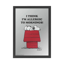 Load image into Gallery viewer, Peanuts I&#39;m Allergic To Mornings Wall  Mirror
