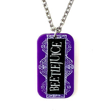 Load image into Gallery viewer, 80s Stylee Beetlejuice Perspex Necklace
