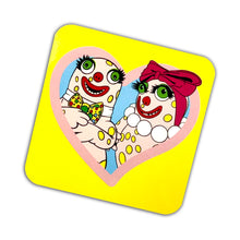 Load image into Gallery viewer, Mr &amp; Mrs Blobby Inspired Drinks Coaster
