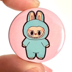 Cute Lafufu Monster Inspired Button Pin Badge