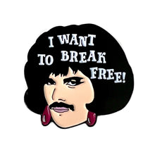 Load image into Gallery viewer, I Want To Break Free Freddie Inspired Enamel Pin Badge
