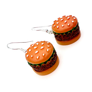 Burger Earrings