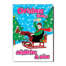 Load image into Gallery viewer, Mistletoe And Wine Cliff Richards Inspired Christmas Card
