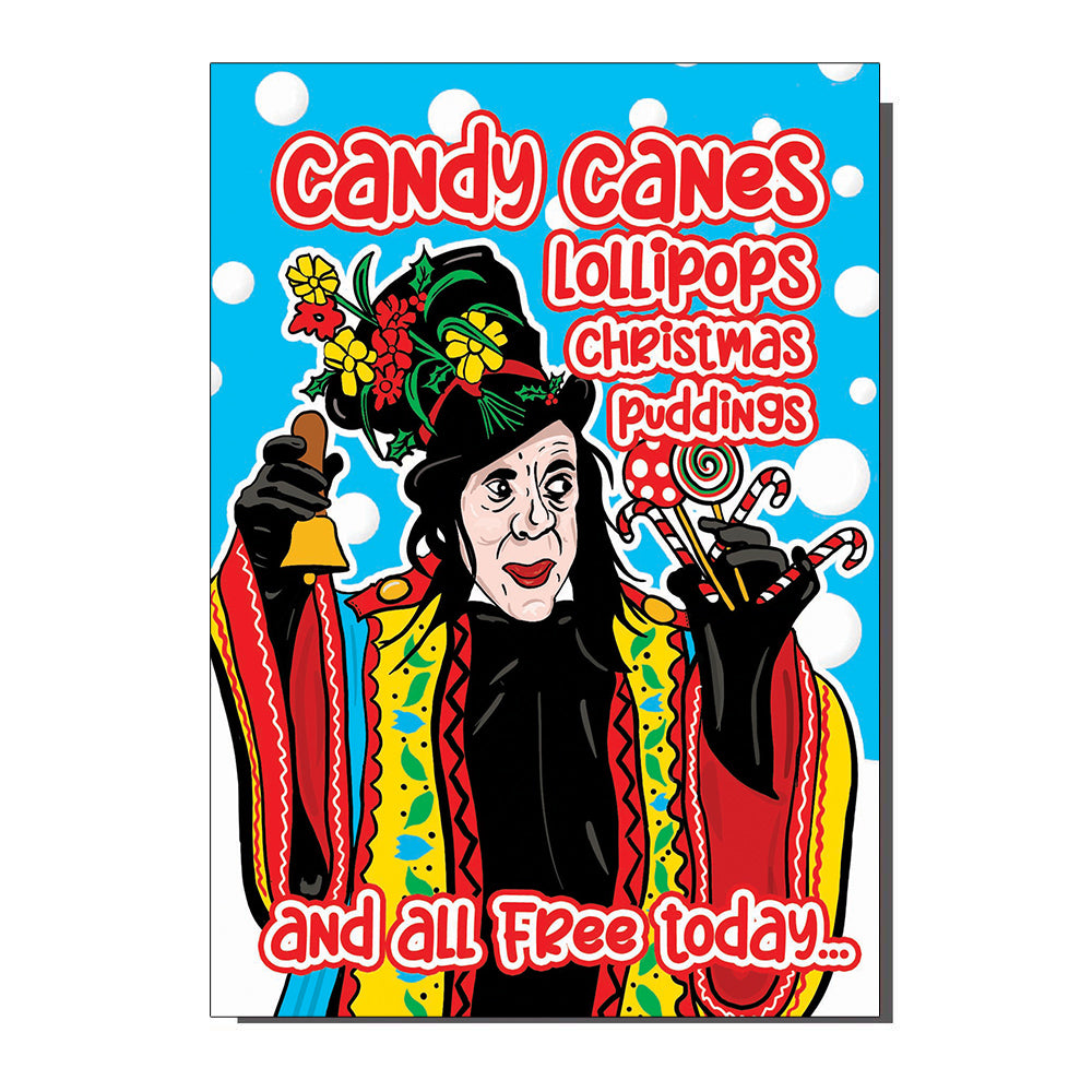 Candy Canes & Lollipops The Child Catcher Inspired Christmas Card