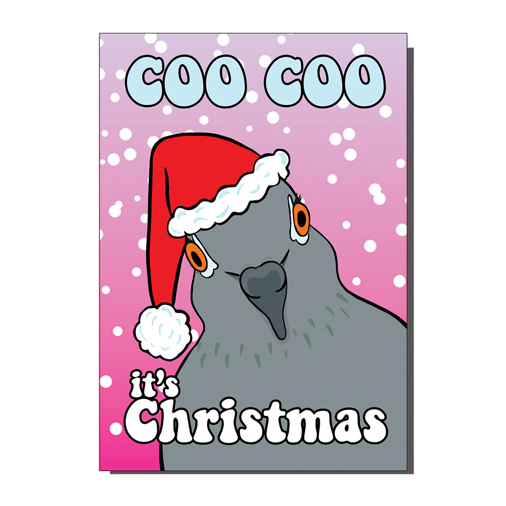 Coo Coo Pigeon Christmas Card