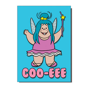 Coo-Eee Cute Fairy Greetings Card