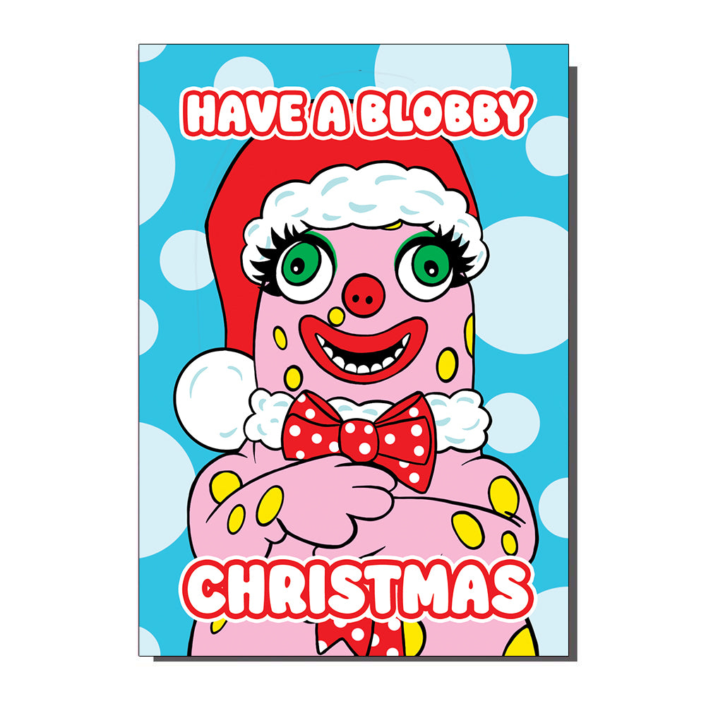 Have A Blobby Christmas Greetings Card