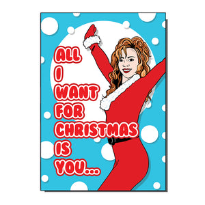 All I Want For Christmas Mariah Inspired Christmas Card