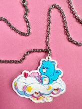 Load image into Gallery viewer, Glitter Sleep Time Bear Care Bear Necklace
