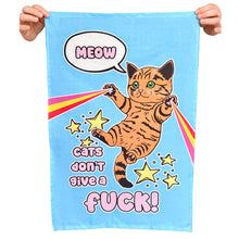 Load image into Gallery viewer, Cats Don't Give A Tea Towel
