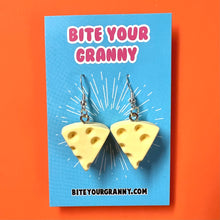 Load image into Gallery viewer, I ❤️ Cheese Earrings
