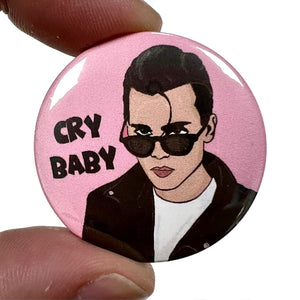 Cry Baby Button Pin Badge