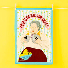 Load image into Gallery viewer, Mrs Doubtfire Inspired Tea Towel
