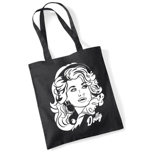 Black Dolly Tote Bag