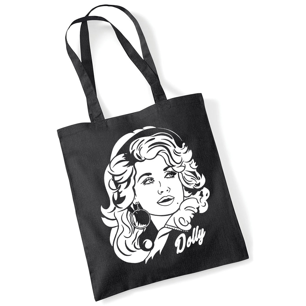 Black Dolly Tote Bag