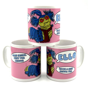 The Labyrinth Ello Worm Inspired Ceramic Mug