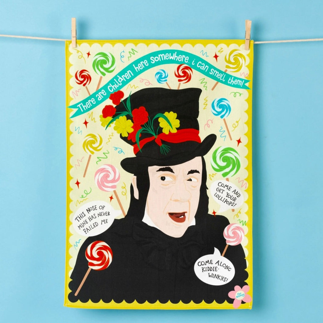 The Child Catcher Chitty Chitty Bang Bang Inspired Tea Towel