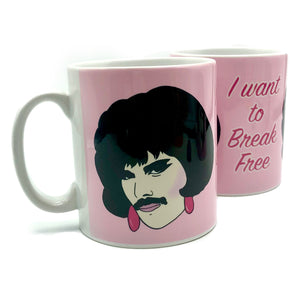 Freddie Mercury I Want To Break Free Ceramic Mug