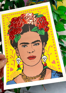 Frida A4 Foiled Art Print